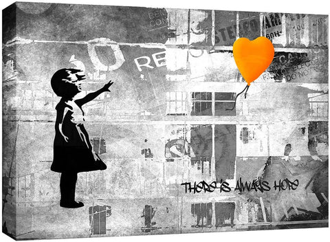 Orange Balloon Banksy
